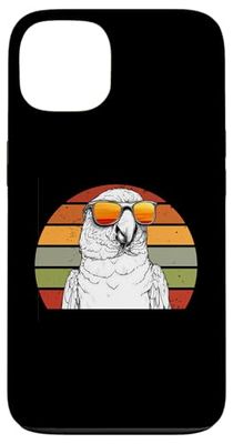 Parrot With Sunglasses Retro Sunset Wildlife Nature Pet Bird Case for iPhone 13