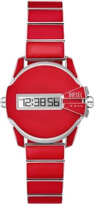 Diesel klocka för män Baby Chief i Digital/LCD-urverk 32MM boettstorlek med ett armband i rostfritt stål DZ2192