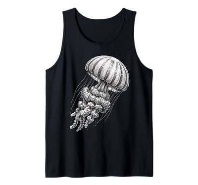 Jellyfish Vintage Vintage Meduse Seafish Canotta
