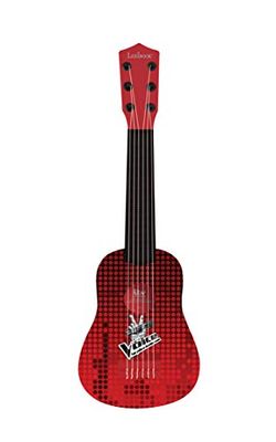 The Voice Mijn Eerste Gitaar voor kinderen, muzikaal spel, 6 nylon snaren, inclusief handleiding, rood/swart, K200TV