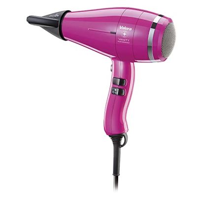 Valera Vanity Performance Hot Pink, asciugacapelli professionale a ioni, per un’asciugatura veloce e silenziosa, 2400 watt, Rosa