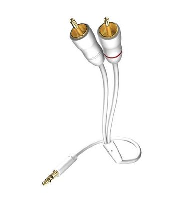 Inakustik 7 m Star MP3 Audio Cable - Cabo de correia, branco