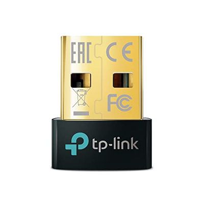 TP-Link Adattatore Bluetooth Usb 2.0 Dongle Bluetooth 5.0 Ub500, Trasferimento Wireless Per Pc, Stampanti, Altoparlanti Ecc, Compatibile Con Windows 11, 10, 8.1, 7, Nero