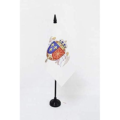 AZ FLAG Drapeau de Table Armoiries Royales Henri IV 15x10cm - Petit Drapeaux DE Bureau Armes du Bon Roi 10 x 15 cm