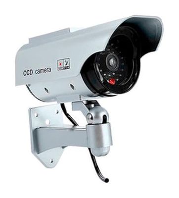 Gesimuleerde wandcamera met LED-piloot: afschrikking van indringers met haar realistische ontwerp en flikkerend licht. Ideaal om de veiligheid van uw huis of bedrijf te verhogen zonder hoge kosten.