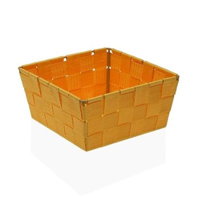 Versa Panier Flandre Jaune Textile 19 x 9 x 19 cm