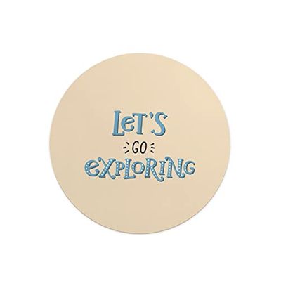 Questo Casa, Round Digital Printed Mouse Pad, Non-Slip Base, for Office and Home, Diameter:22cm