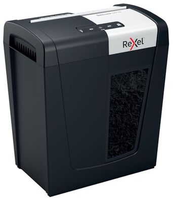 REXEL Secure MC6 Whisper-Shred™, Distruggidocumenti Manuale, 7-6 Fogli A4 (70-80 gr/mq), Taglio Micro, Livello di sicurezza P-5, per Uso Personale/Home Office, Capacità 18 Litri, 2020130EU