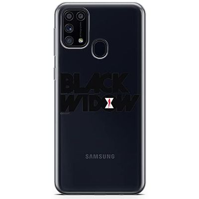 ERT GROUP mobiel telefoonhoesje voor Samsung M31 origineel en officieel erkend Marvel patroon Black Widow 010 optimaal aangepast aan de vorm van de mobiele telefoon, gedeeltelijk bedrukt