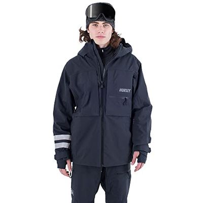 Hurley Giacca Goldmine 2.0 Neve, Nero, XL Uomo