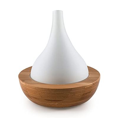 PAJOMA Altais, 20005, aroma diffuser, bamboe en glas, met led-kleurverandering, hoogte 16 cm