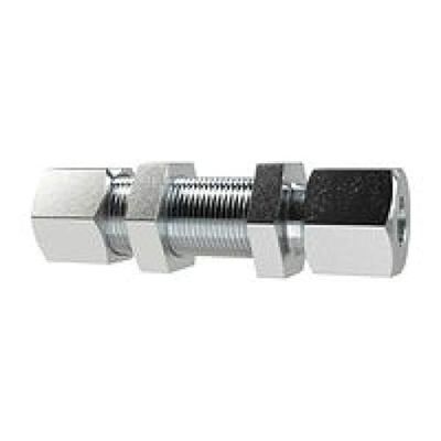 Unión recta de rosca, diámetro exterior del tubo de 8 mm, PN máx. 630 bar, SW1 19, SW2 22, SW3 22, acero galvanizado.