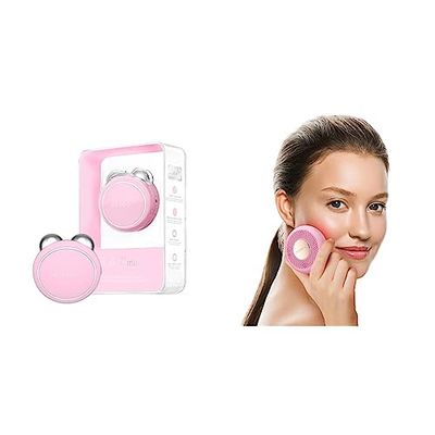 FOREO BEAR mini Masajeador facial eléctrico de microcorrientes & Ufo Mini Tratamiento De Máscara Led Facial, Terapia De Máscara Led, Skin Care Coreano