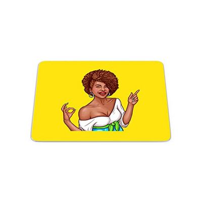 Bonamaison, Pop Art Digital Print Rectangle Mouse Mat, Non-slip Base, Office and Home, Size: 22x18cm