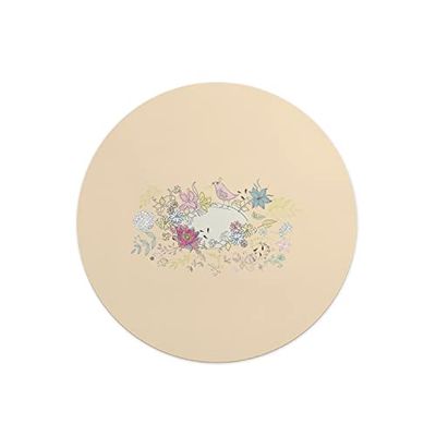 Questo Casa, Round Digital Printed Mouse Pad, Non-Slip Base, for Office and Home, Diameter:22cm
