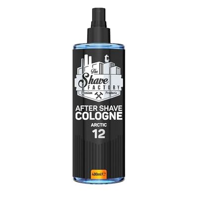 The Shave Factory Aftershave Cologne for Men – Arctic 400ml – Fresh, Invigorating and Cool Fragrance – Long-lasting Citrus and Woody Scent – Soothes Irritation, Refreshes the Skin