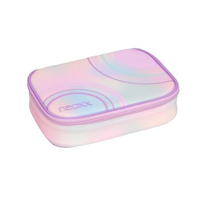neoxx - Astuccio Dunk Candy Party - Spazio per Un Triangolo Geo - Risvolto per Matita con 26 Passanti - Circa 23,5 x 17 x 6,5 cm - per Bambini in età scolare