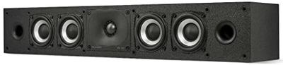 Polk Audio Monitor XT35 Enceinte Centrale Mince Hi-Res, Compatible Dolby Atmos/DTS:X (Pièce) - Noire