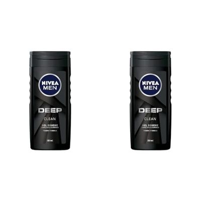 NIVEA MEN Gel Douche Deep 250 ml (Lot de 2)