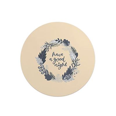 Questo Casa, Round Digital Printed Mouse Pad, Non-Slip Base, for Office and Home, Diameter:22cm