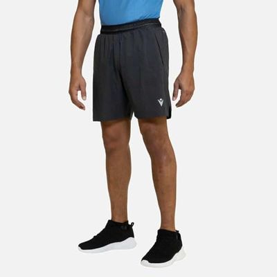 Macron Run Scd Ozzie Boston Micro Short Med Gry Mel Man, Pantaloncino Uomo, Grigio, L