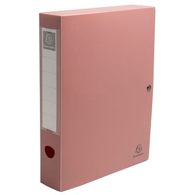 Exacompta - Ref. 89270E – Caja de cartón de 8 cajas de clasificación con cierre a presión Skandi – de PP reciclado rígido – espalda 6 cm – dim 25 x 33 cm – PP reciclado Skandi – para A4 – colores