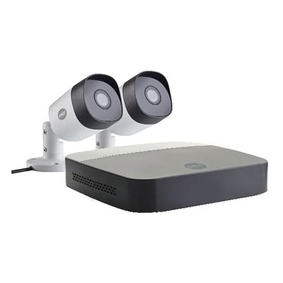 Yale SV-4C-2ABFX-2 Smart Home CCTV Kit, x2 Outdoor Nachtzicht Camera's, 1080p, 1 TB Harde Schijf, App Gecontroleerd