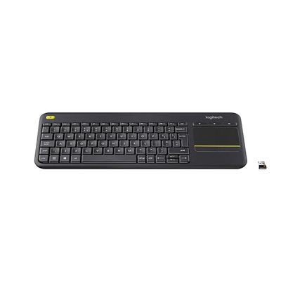 Logitech K400 PLUS Tastiera Wireless, Layout Svizzero Qwertz, Nero