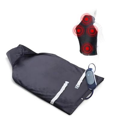 Avilia Fascia Termica per Cervicale e Dorsale 100W - 3 Livelli di Calore Regolabili con Timer di Autospegnimento - Ideale per Allevarie e Prevenire Dolori Muscolare Cervicalie e Dorsali