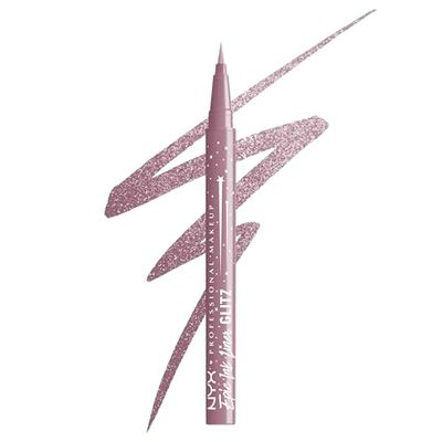 NYX Professional Makeup Eyeliner Liquido, Altamente Pigmentato, Linee Precise e Definite, Durata Fino a 24h, Formula Vegana, Epic Ink, Tonalità: Shimmer Stitch, 1 ml