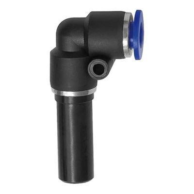 Raccord L 16 mm de diamètre - Bleu Serie - Rouge - Pour tuyau extérieur Ø 12 mm - Diamètre max. 15 bar - Plastique