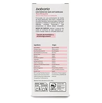 Babaria Rosa Mosqueta/Musk Rose Oil Eye Line Serum 15ml