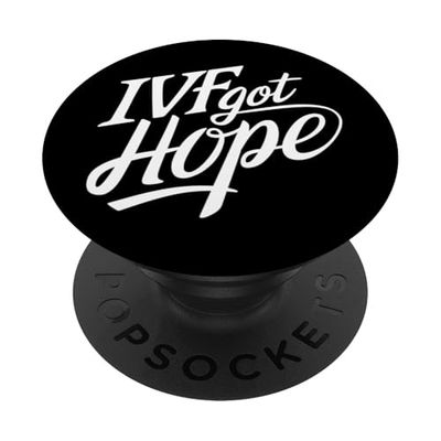 Esperanza en la FIV - Mensaje Positivo para Mujeres Valiente PopSockets PopGrip Adhesivo