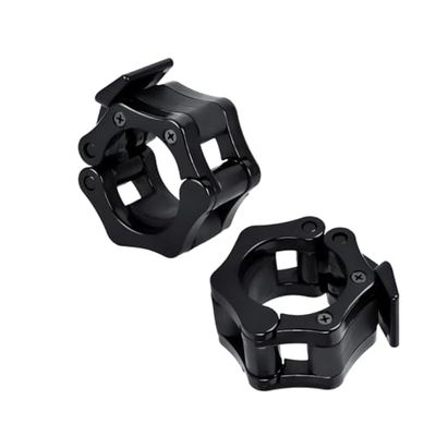 Klemmen voor olympische lange halterstang 50 mm 2 stuks halsbanden met snelsluiting sluitclips Olympische stang gewichtheffen
