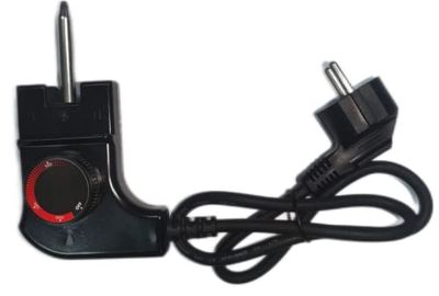 SENYA Cavo di alimentazione con termostato – Piastra elettrica Time SYCK-G021-SP1, nero