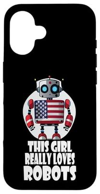 This girl really loves robots, Robotics for Kids Robot Case for iPhone 16