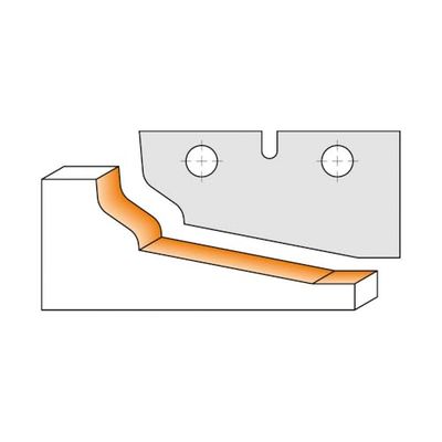 CMT Orange Tools 695.012G - "Paar kopmessen 694.012 HW 50X25X2" "G"