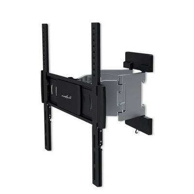 PureMounts MOTION-52 Soporte de pared para TV con 66-132cm (26-52"), VESA 400x400, inclinable: +/-15°, orientable +/-45°, Distancia de la pared: 34-268mm, carga max: 25kg, negro