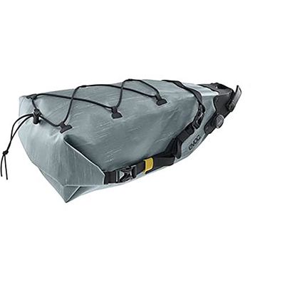 EVOC SEAT PACK BOA WP 12, sacoche de selle pratique (sacoche de vélo imperméable, accessoire de vélo léger, sacoche de vélo arrière, volume: 12 l), Steel