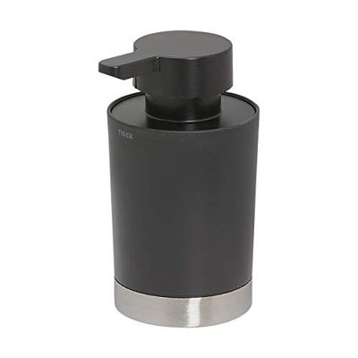 Tiger Tune, Distributeur de savon à poser, Acier inoxydable brossé, Noir