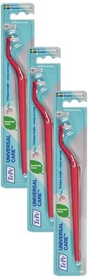 TePe Universal Care - Brosse à dents pré-coudée innovante, idéale pour le nettoyage des implants dentaires - 1 pièce (Lot de 3)