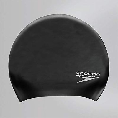 Speedo Long Hair Cap gorro de natação unissexo para adulto, preto, tamanho único
