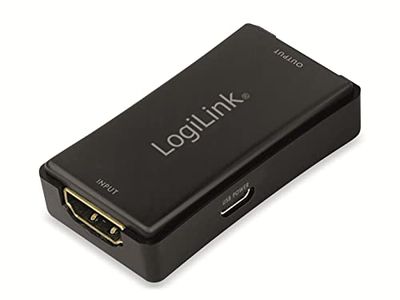 LogiLink HD0014 bridge & repeater Netwerkrepeater 18000 Mbit/s Zwart