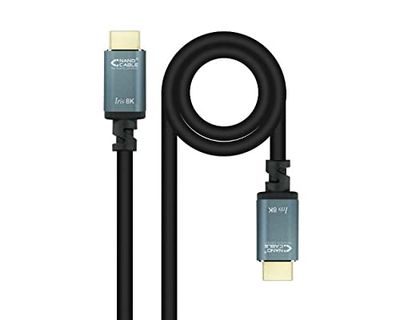 Velocraze HDMI-kabel - 1,5 m lange V2.1-kabel type A/M/A, zwart, resolutie tot 8 K, hoge gegevensoverdrachtkwaliteit en duurzame constructie.