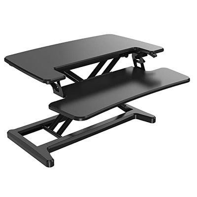 Unilux Ergodesk 2 Poste Assis-Debout Noir