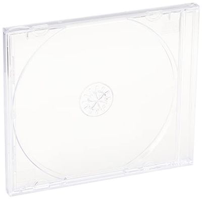 Hama Boîtier Standard (pour CD et disques Blu-Ray, Étui Protecteur pour CD, Paquet de 5) Transparent