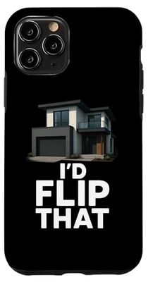 Id Flip That Funny Real Estate Investor Agent Realtor Profit Case for iPhone 11 Pro