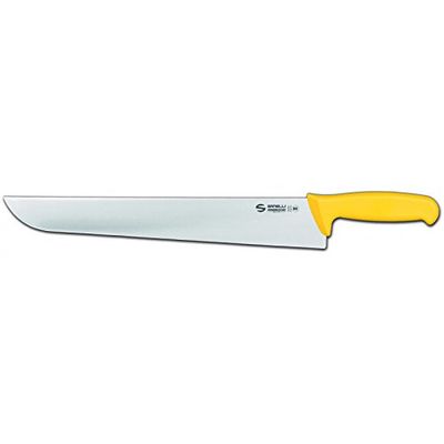 Sanelli Ambrogio S309.036Y Ambrogio Sanelli-Supra Coltello Francese. Manico Ergonomico in Polipropilene, Colore: Giallo. Lama: Larga Liscia, Nitro-B Inox all'azoto. Cm: 36, Stainless Steel