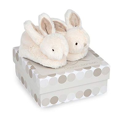 Doudou et Compagnie DC1310 Bruine Lapin Bonbon Botties met Rammelaar (0-6 Maanden)