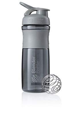 BlenderBottle Sportmixer Garrafa de água | Garrafa misturadora de batidos de proteínas, com batedor Blenderball | livre de BPA, Tritan | 820 ml - pebble